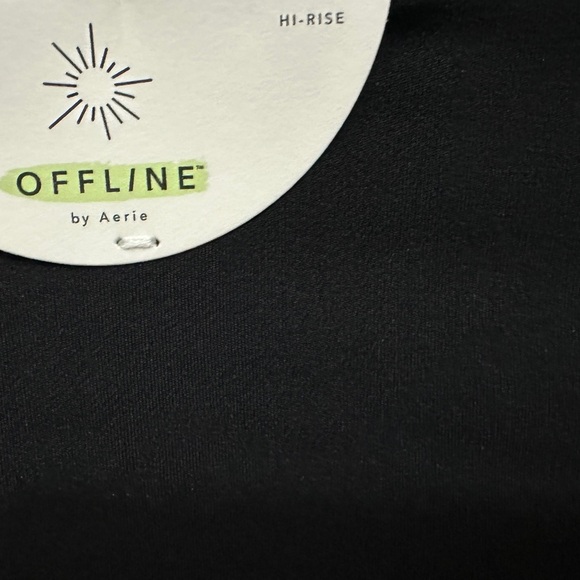 313 OFFLINE by Aerie | NWT $50 Black Real Me Flare Hi-Rise Leggings (Size S) - Picture 7 of 14